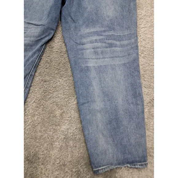 I&M Black Label Jeans Womens Sz 20 Plus I & M Denim Blue Stretch Distressed Pant - Picture 14 of 16